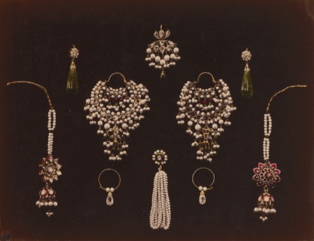Photograph of indian earrings