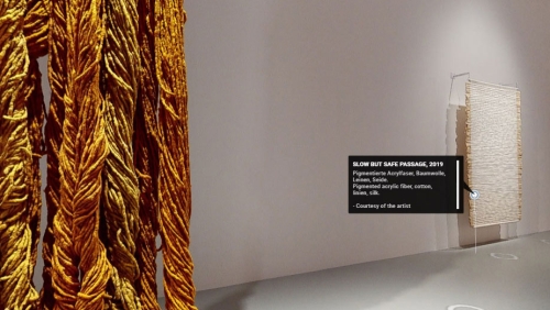 SHEILA HICKS. Garn, Bäume, Fluss