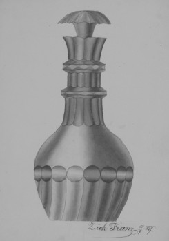 Design for a small cut glass bottle