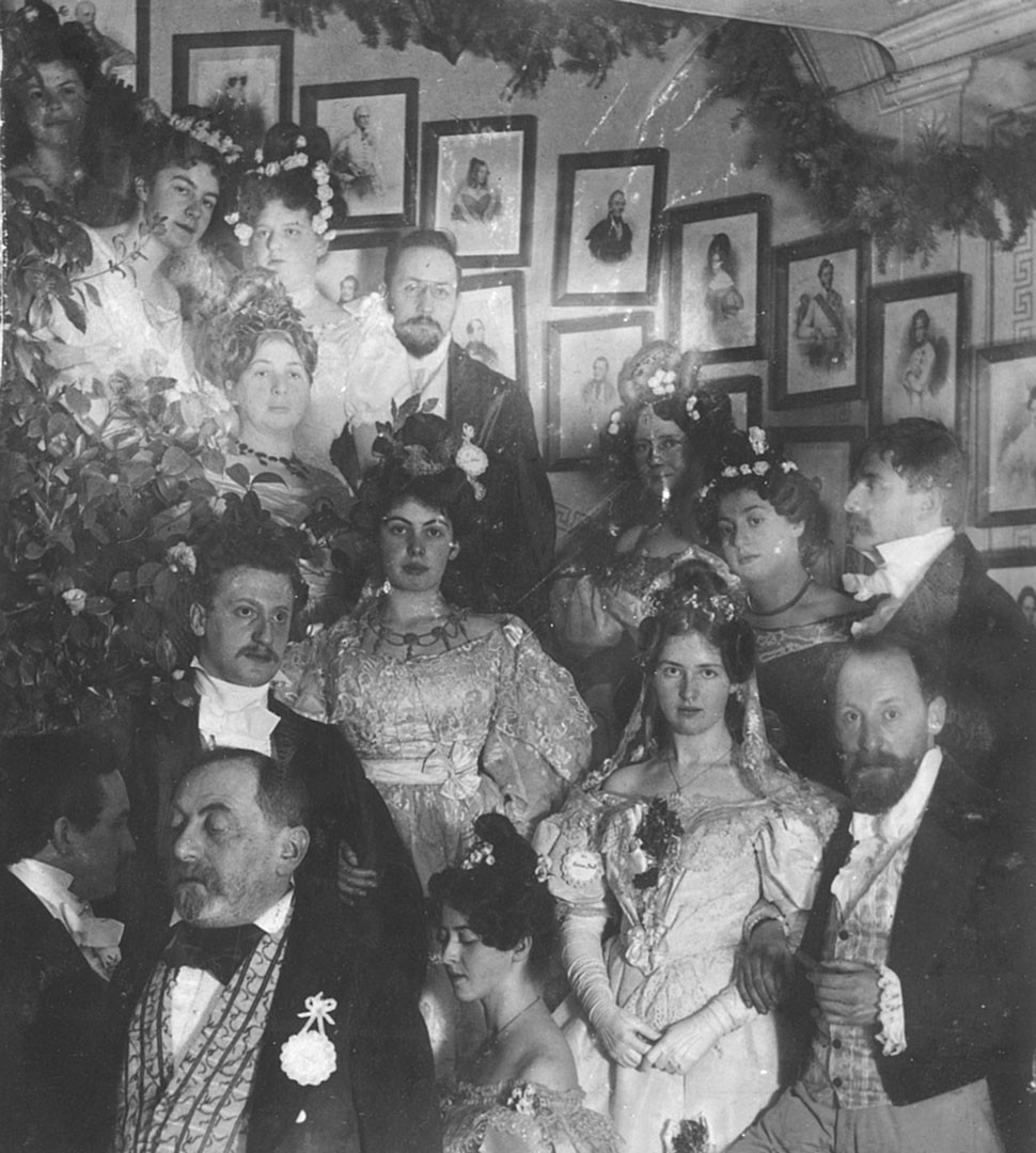 <BODY>Social gathering in the Geymüllerschlössel on the occasion of the double wedding of Käthy Mautner with Hans Breuer and his brother Robert Breuer with Hanna Brüll, 1906 © Elisabeth Baum-Breuer</BODY>