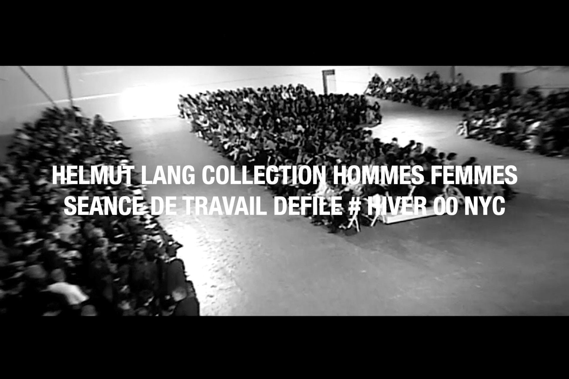 <BODY>Helmut Lang, Video still Séance de Travail, Special Cut, 2020<br />Défilé Hommes Femmes # Hiver 93 – # Été 05<br />© HL-ART</BODY>