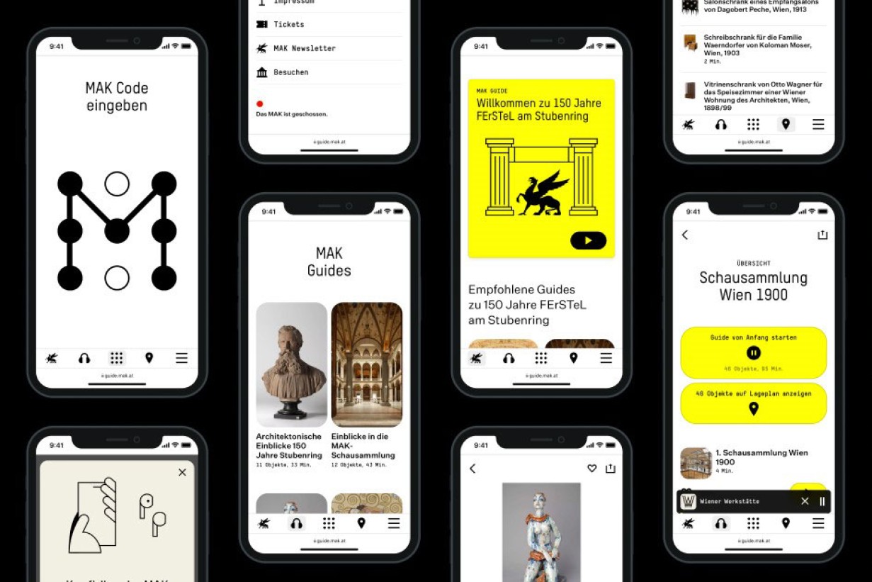 Explore the MAK with the digital MAK Guide! Experience MAK objects and their stories in a new way