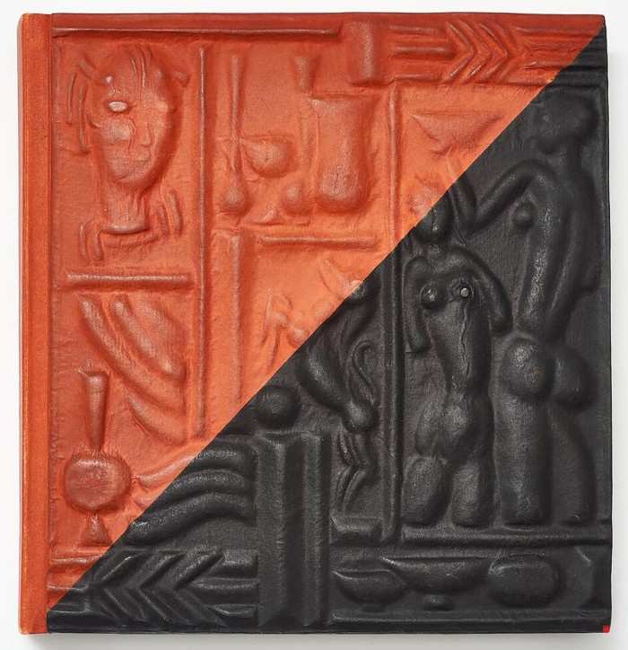Einband aus Ton der Publikation Die Wiener Werkstätte 1903–1928. Modernes Kunstgewerbe und sein Weg