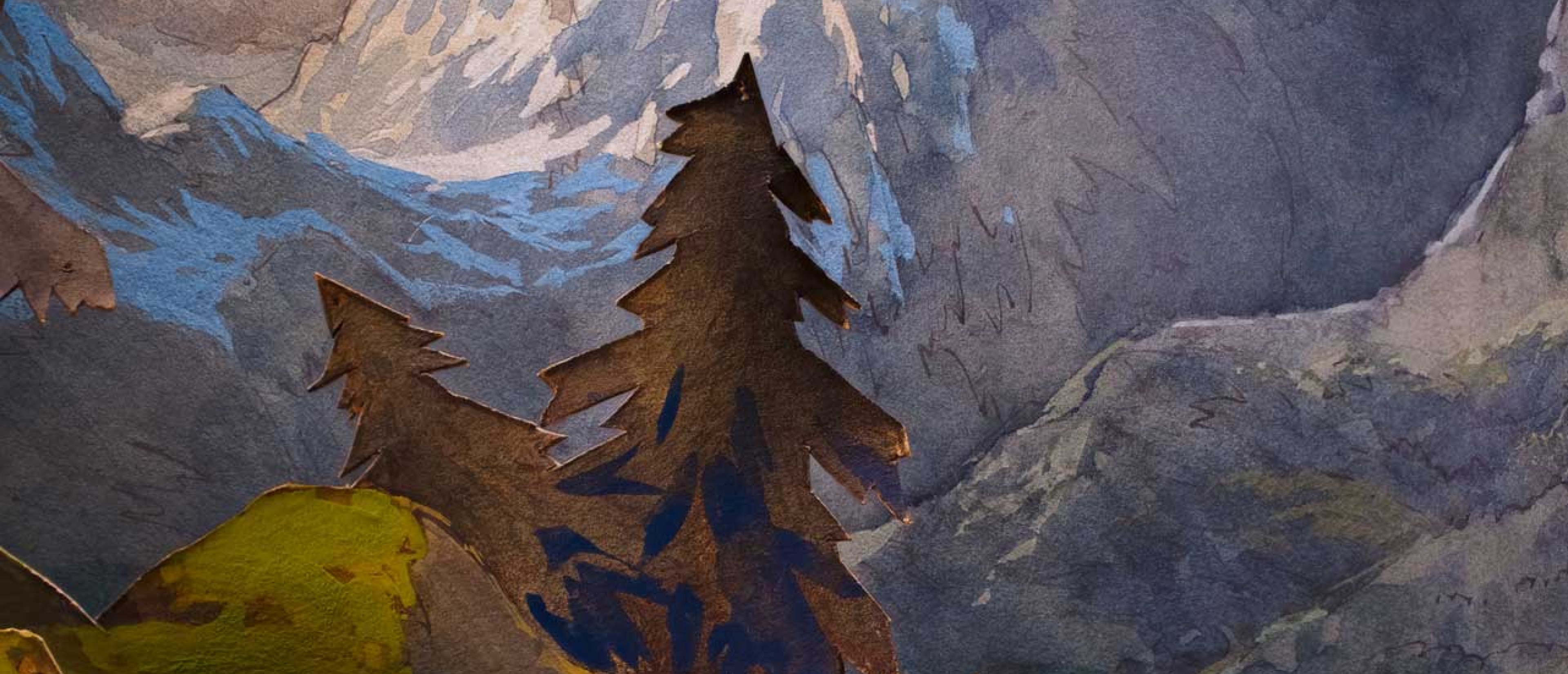 Tree in the style of Thomas Demand