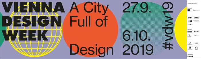 Plakat für die VIENNA DESIGN WEEK, 2019