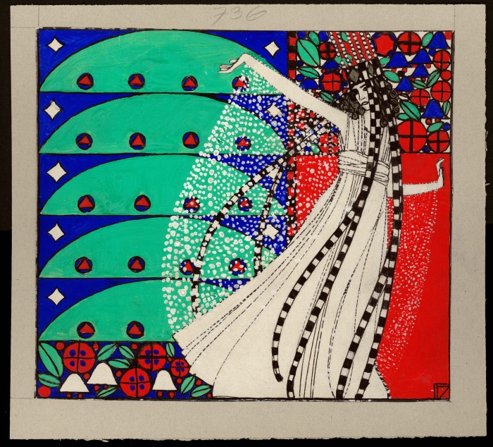 Fritz Zeymer, Illustration für das 1. Programmheft des Cabaret Fledermaus