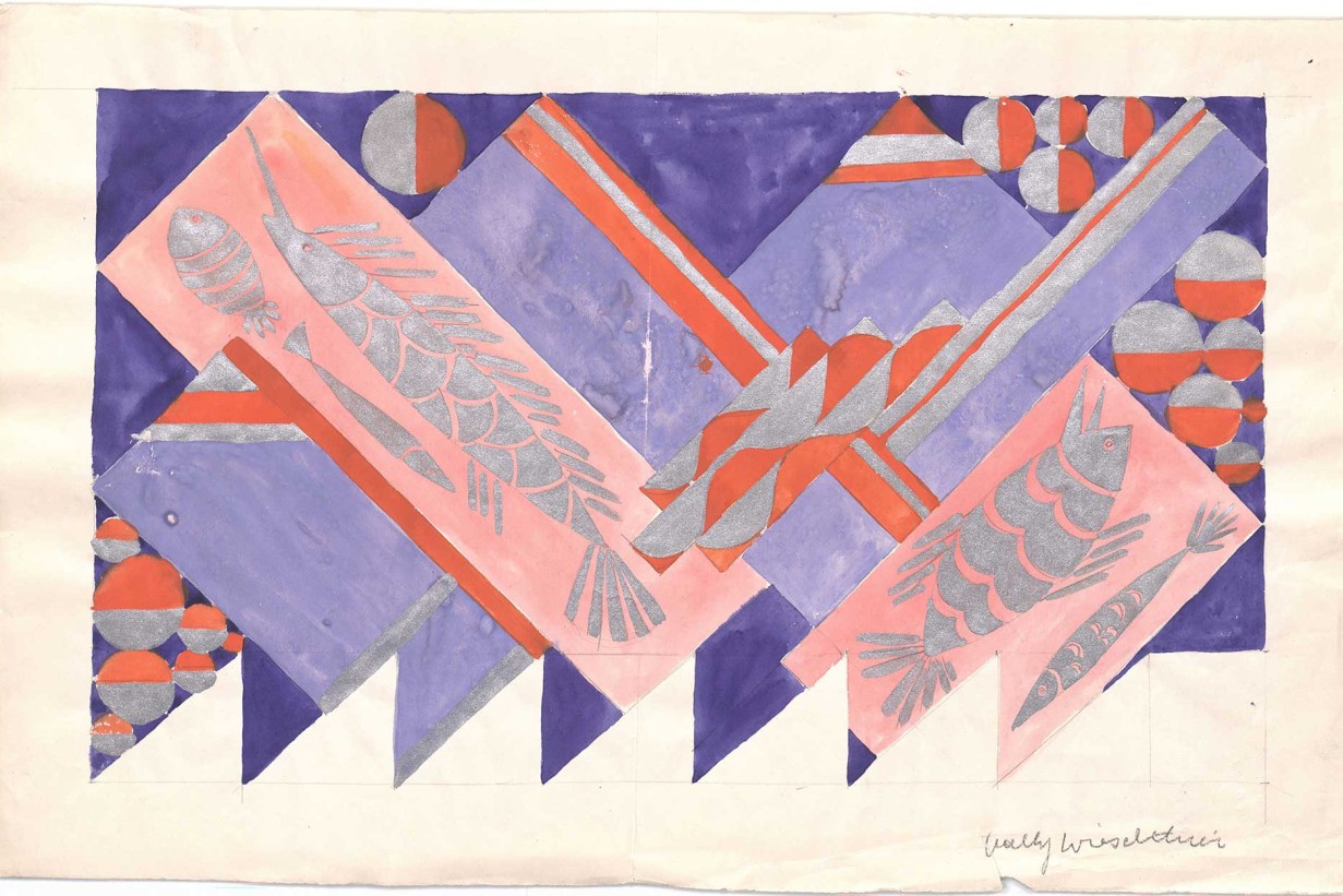 Entwurf für einen Perlbeutel