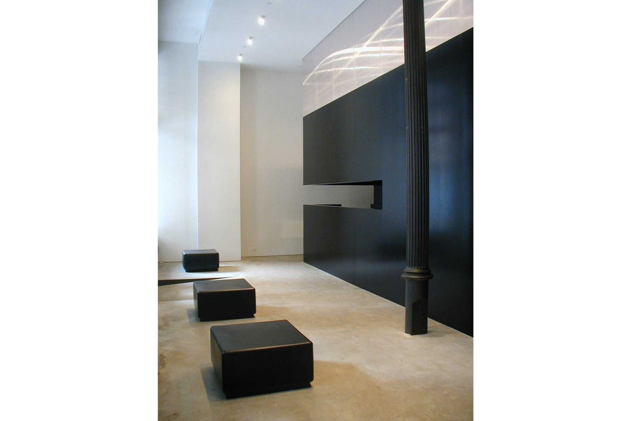 interior of the Helmut Lang headquarters, 142 Greene Street, New York
