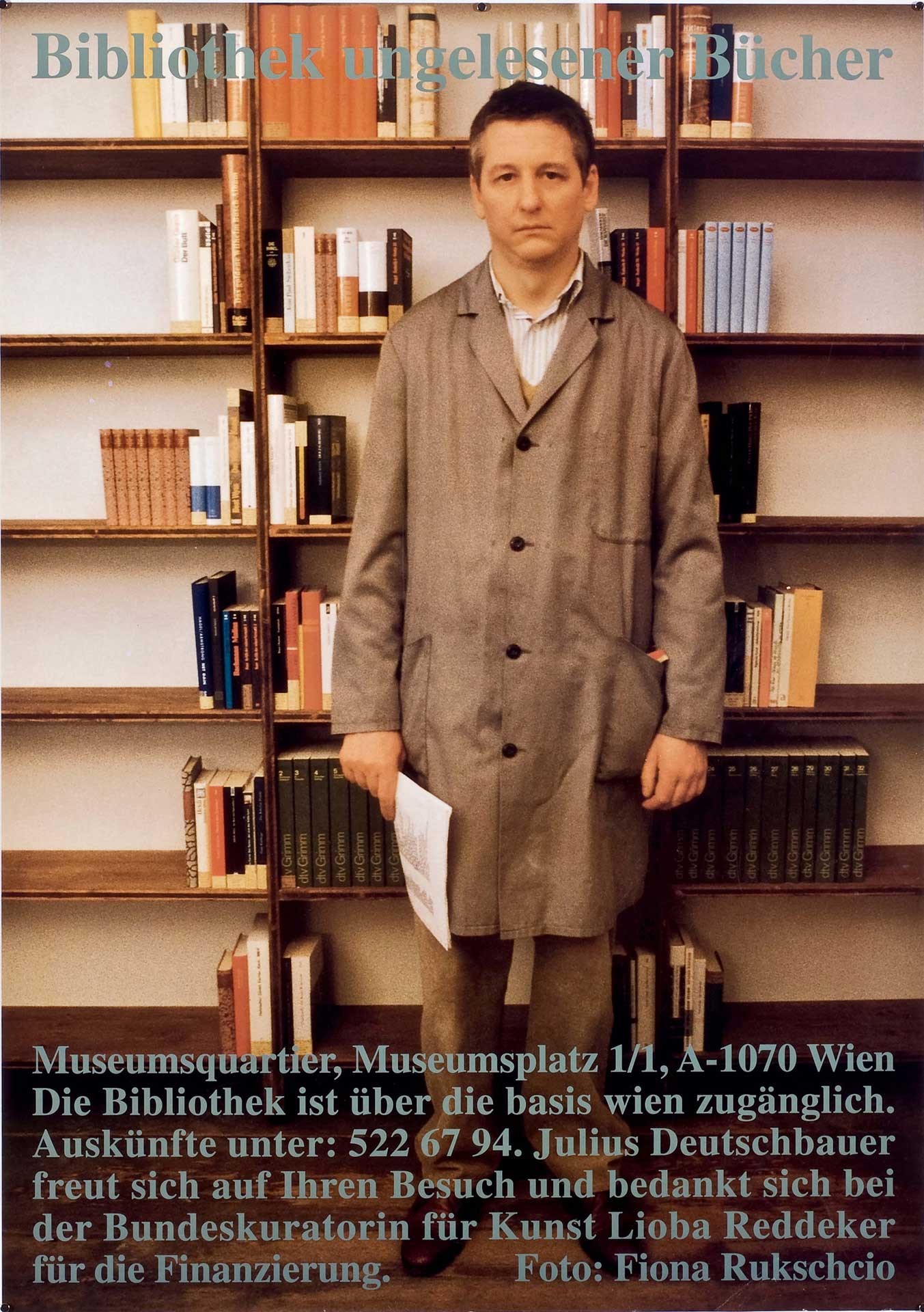 <BODY><div>Julius Deutschbauer, Bibliothek ungelesener Bücher [Library of Unread Books], 1997 © MAK/Georg Mayer</div></BODY>