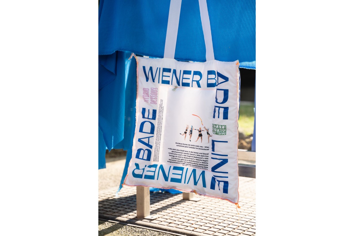 A tote bag with lettering