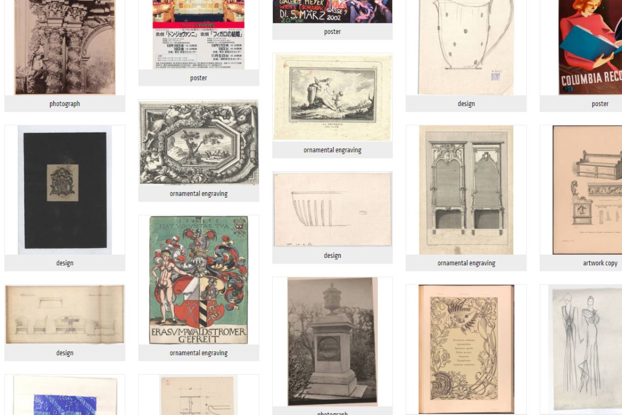 Library and Works on Paper Collection in the MAK Collection Online