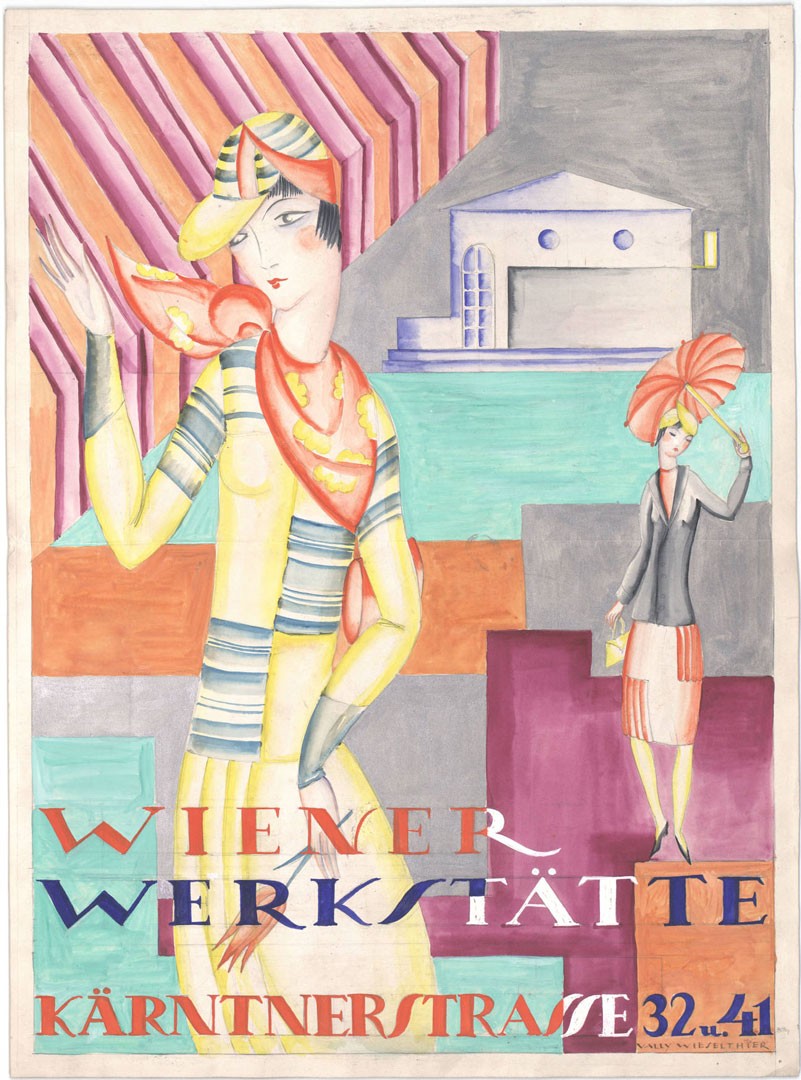 <BODY><div>Vally Wieselthier, Werbung für die Mode der „Wiener Werkstätte Kärntnerstrasse 32 u. 41“, Wien, vor 1928</div><div>© MAK</div></BODY>