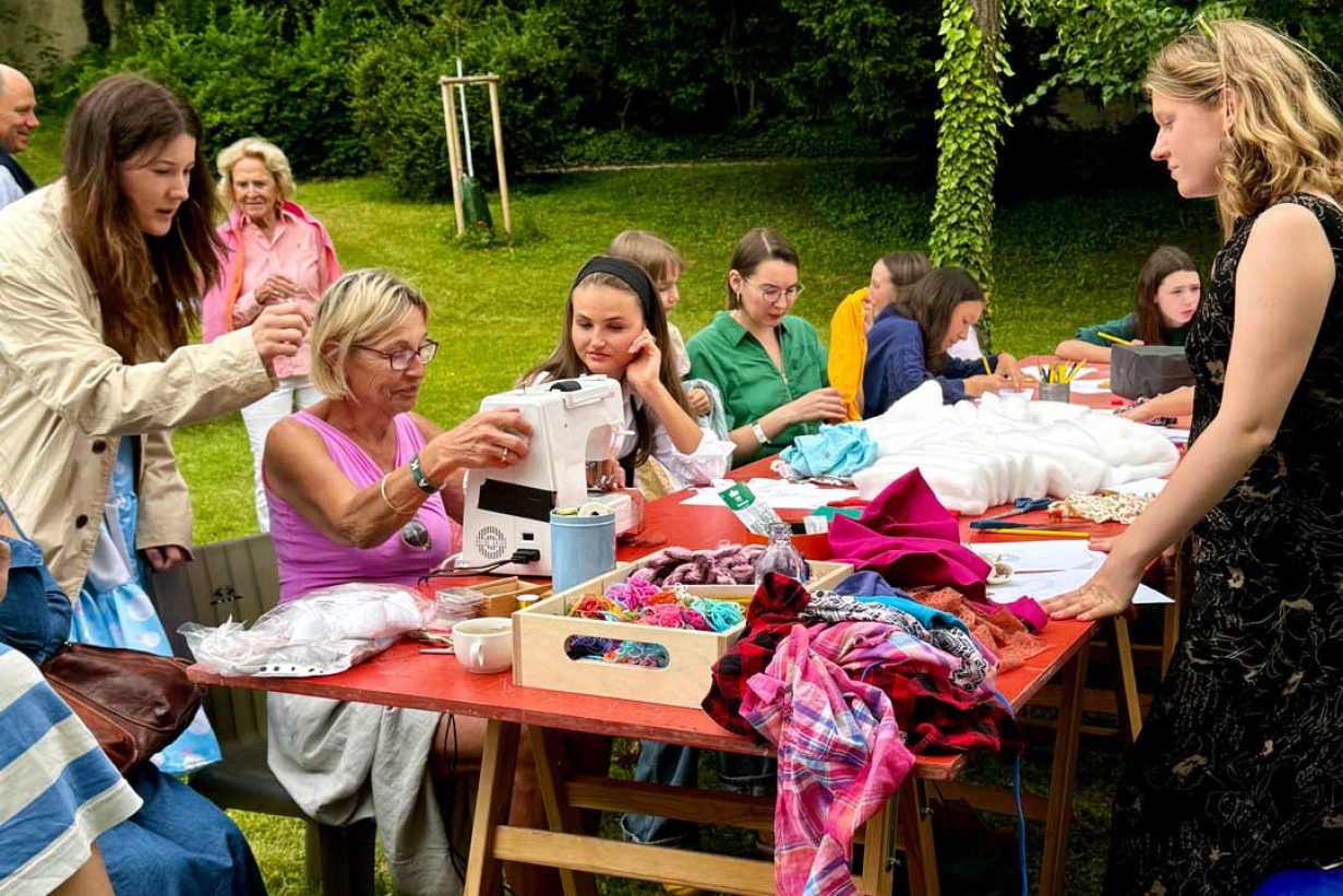 Workshop in einem Garten