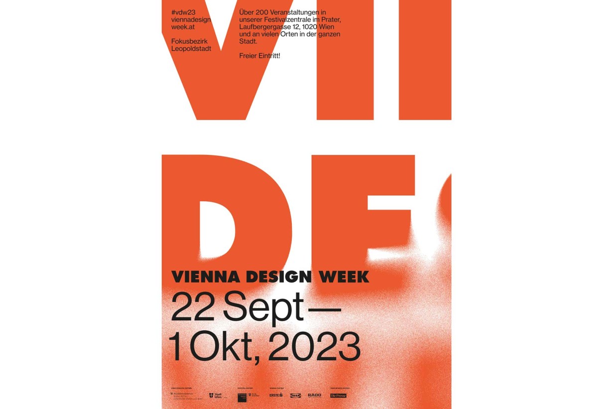 Plakat für die VIENNA DESIGN WEEK 2023