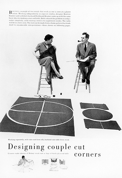 Ferdinand & Beatrice Kramer, „Designing Couple Cut Corners“