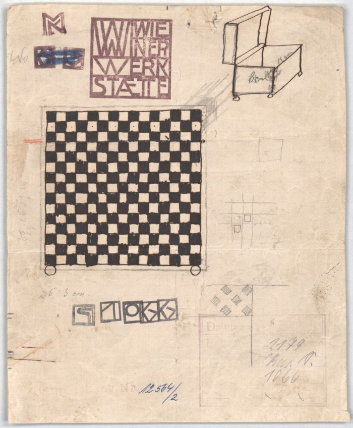 Koloman Moser Entwurf für eine Kassette