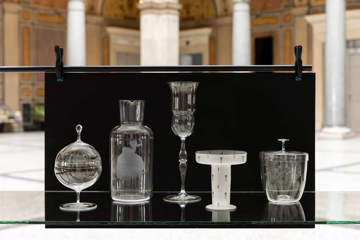 Fünf Lobmeyr-Gläser aus der MAK Sammlung