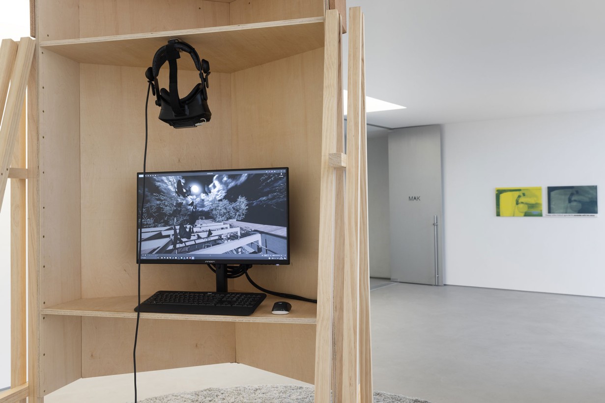 XR installation in white showroom