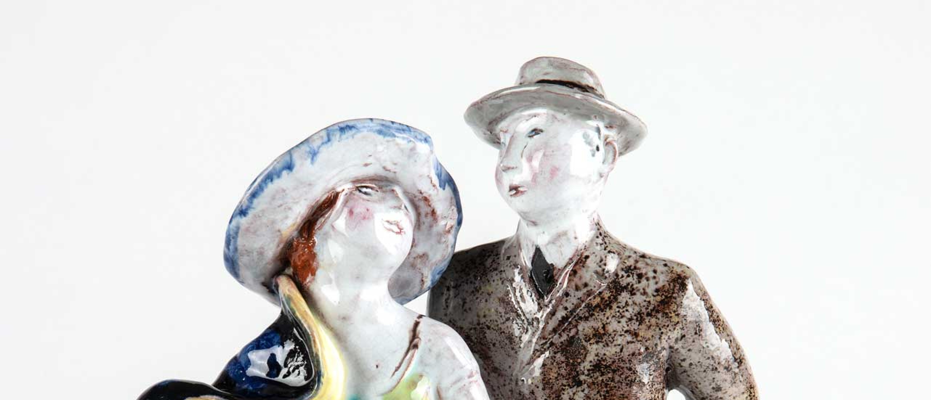 Keramikfigur Verliebtes Paar