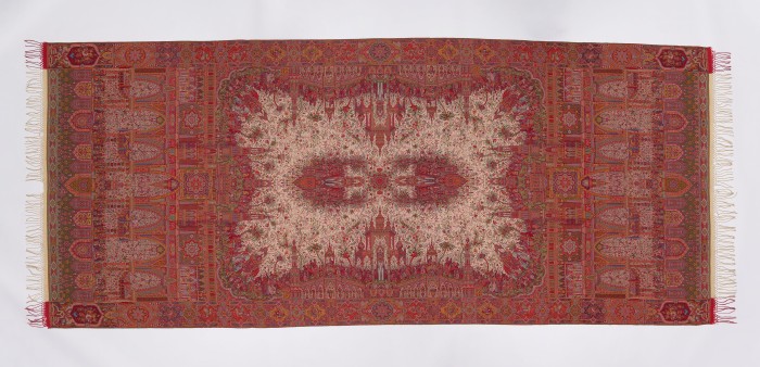 „Kaschmirshawl“ mit Darstellung des Nouruz-Fests