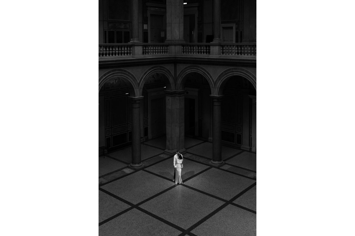 Brautpaar in der MAK Säulenhalle