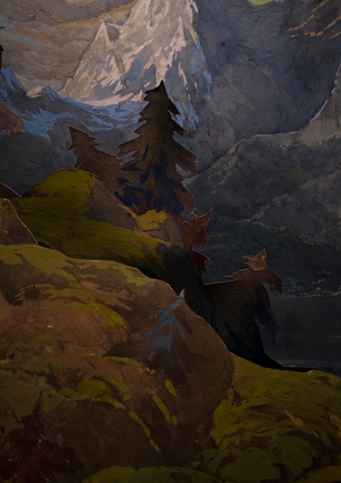 Baum im Stil von Thomas Demand