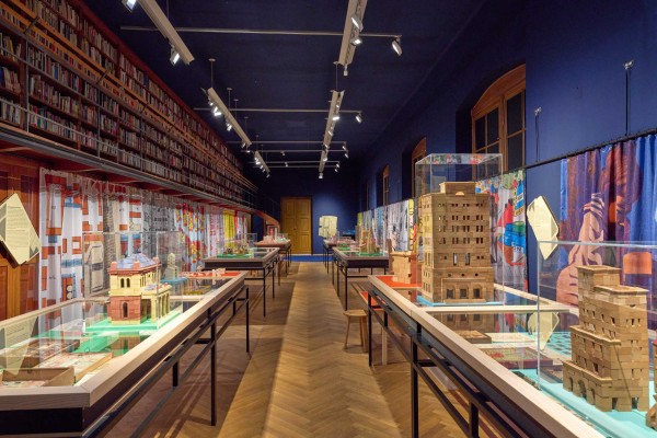 Exhibition View ARCHITECTURAL CONSTRUCTION KITS at the MAK Works on Paper Room