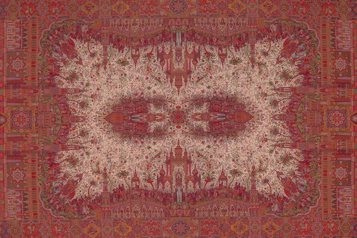 “cashmere shawl” depicting the Nauruz festival