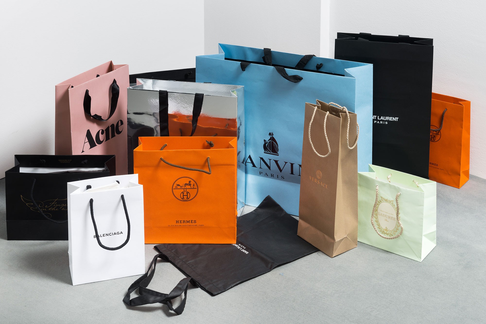 Various luxury brand tote bags