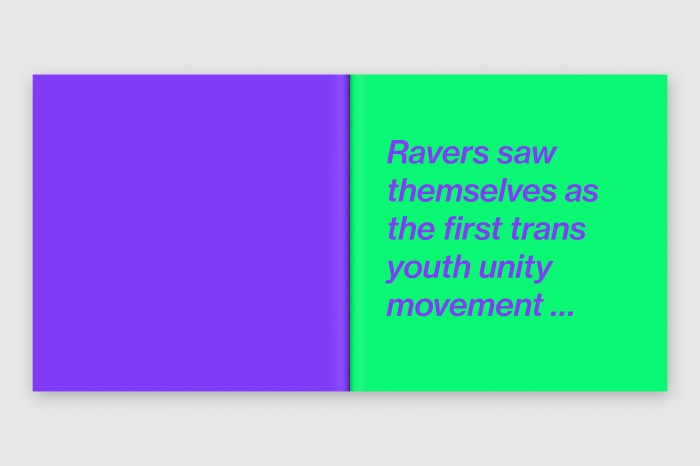 Buchcover mit Text "Ravers saw themselves as the first trans youth unity movement"