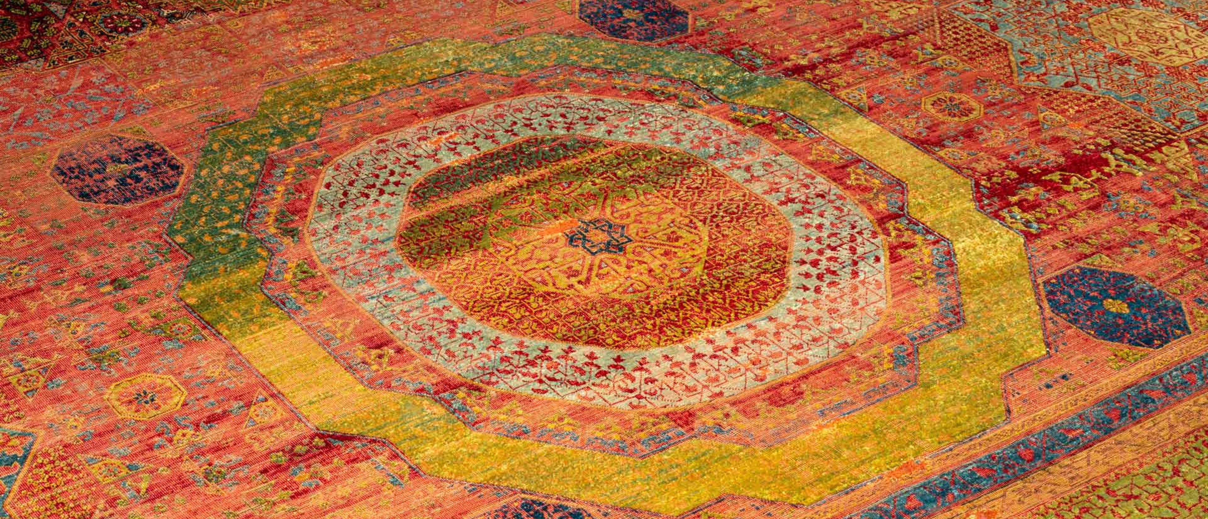 Detail des sogenannten „seidener Mamluken-Teppich“