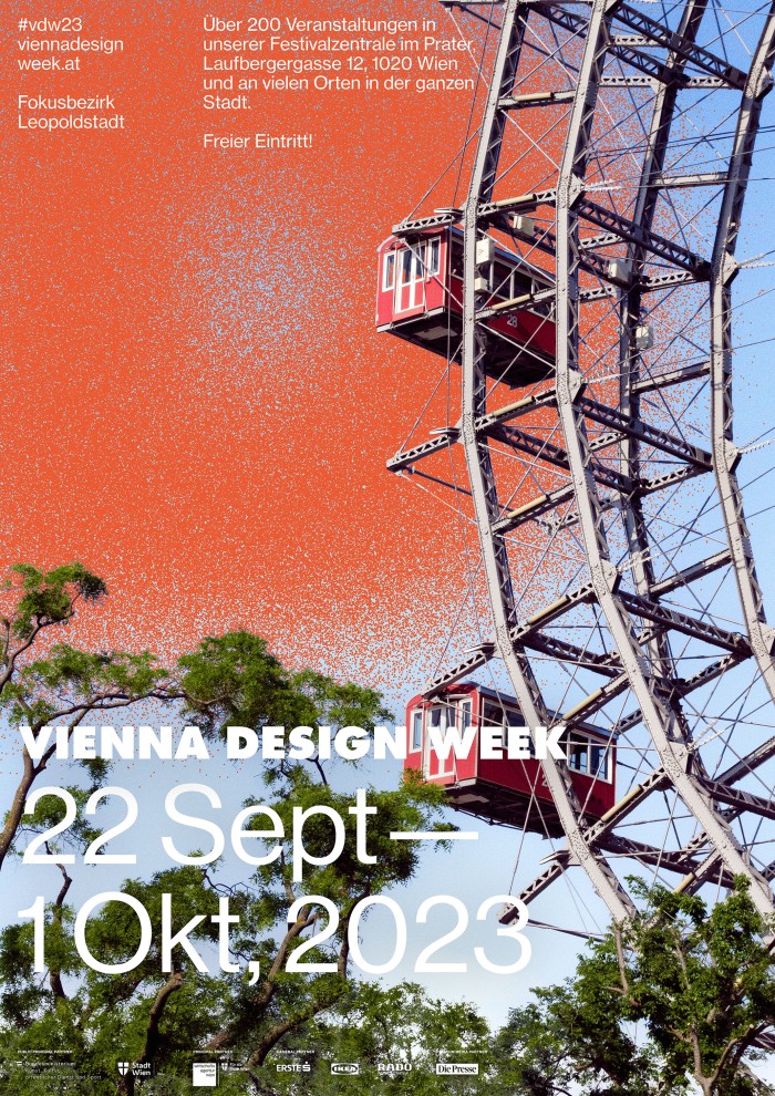 Plakat für die VIENNA DESIGN WEEK 2023