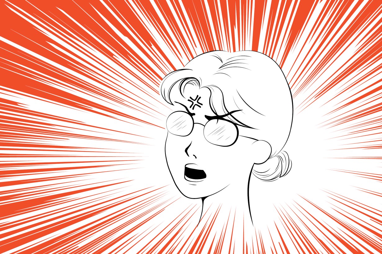 Manga Bild eines Mädchens, das in lebendigen Farben und dynamischen Posen dargestellt wird.