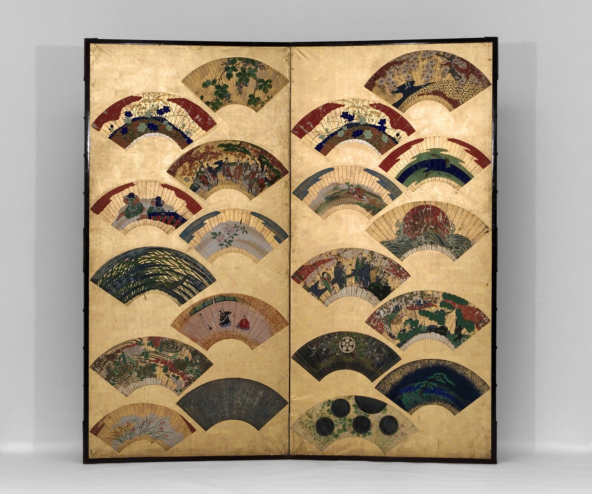 <BODY>Two-panel folding screen (byōbu), Japan, 18 c. MAK, OR 3884 © MAK</BODY>