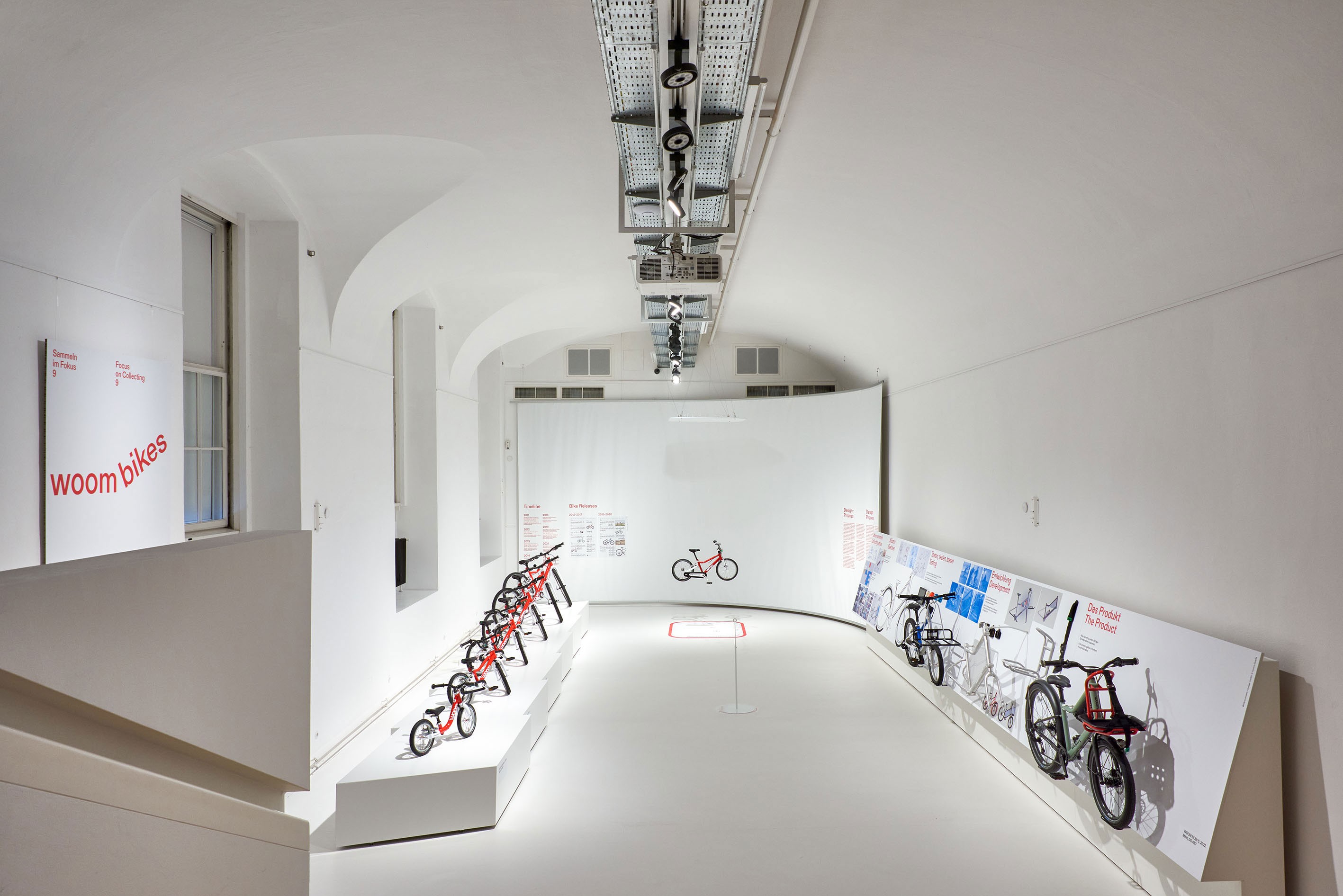 Room with bicycles