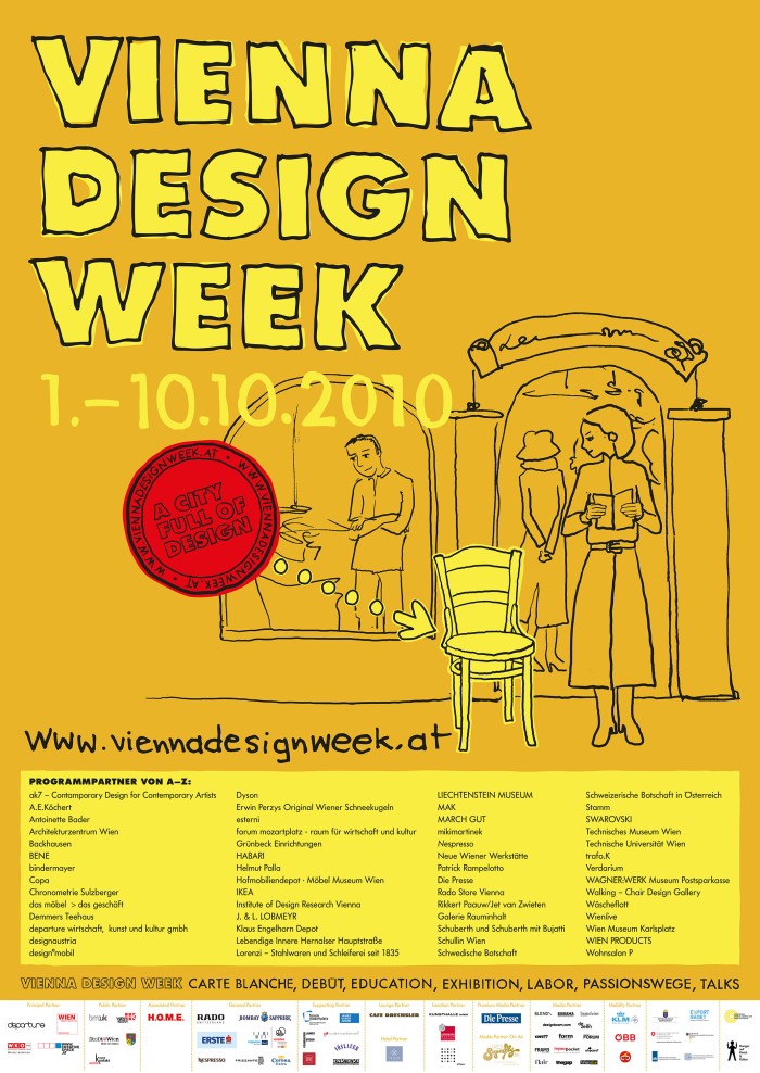 Plakat für die VIENNA DESIGN WEEK 2010
