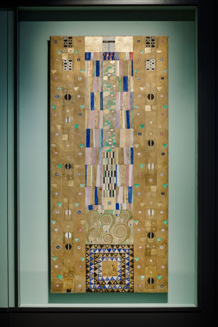 Gustav Klimt, Werkzeichnung Ritter in einer Vitrine