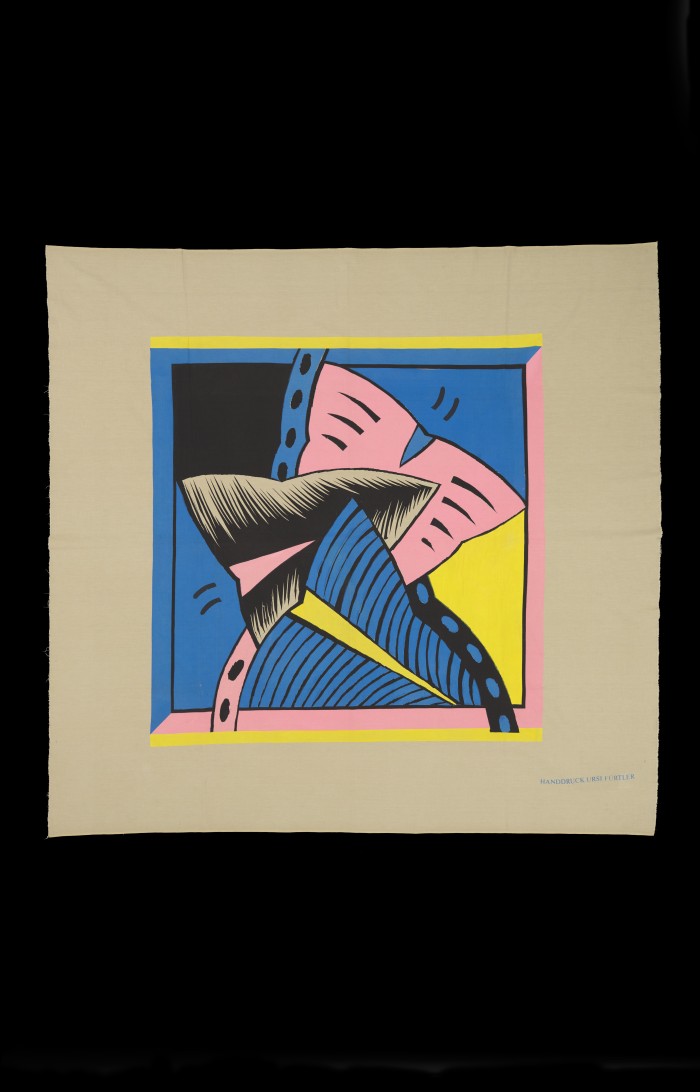 Siebdruck auf Leinen: grafisches Muster