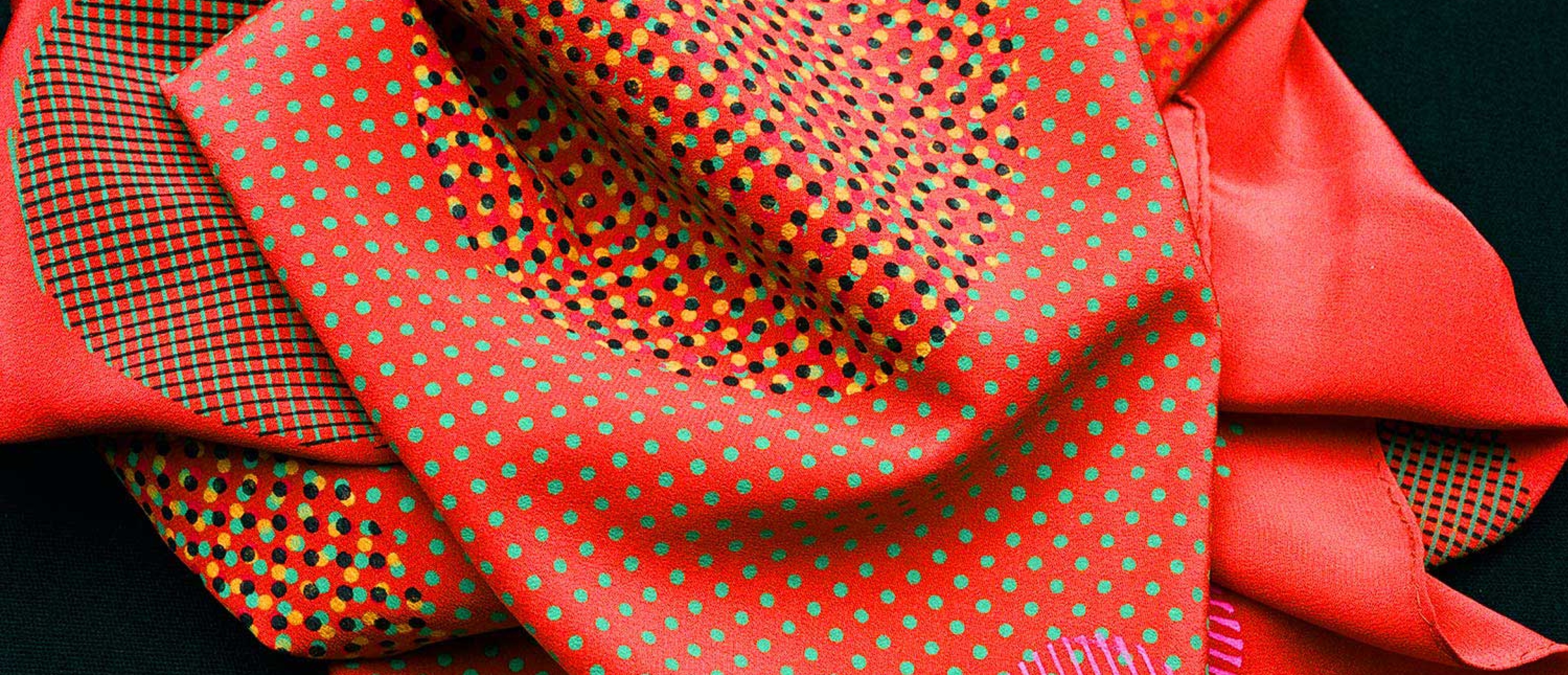 Colorful printed fabric by Ursi Fürtler