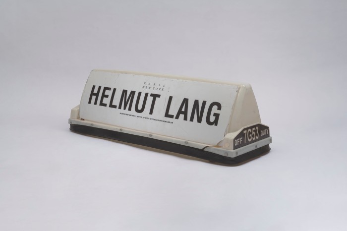New York Taxi Top mit Schriftzug HELMUT LANG
