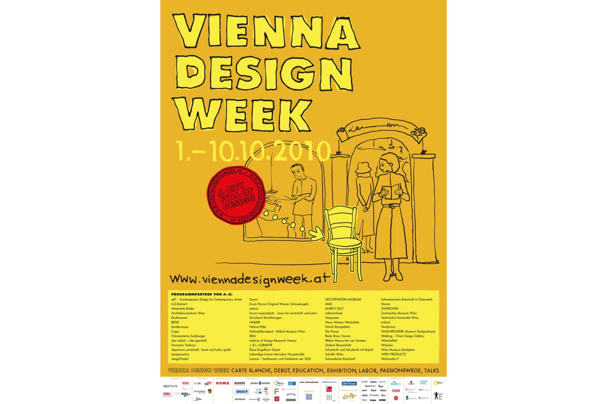 Plakat für die VIENNA DESIGN WEEK 2010