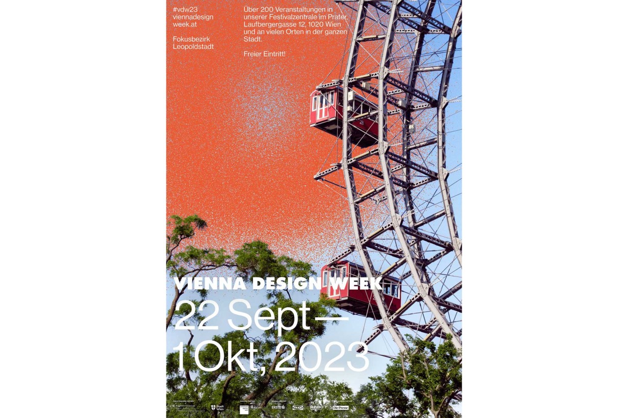 Plakat für die VIENNA DESIGN WEEK 2023