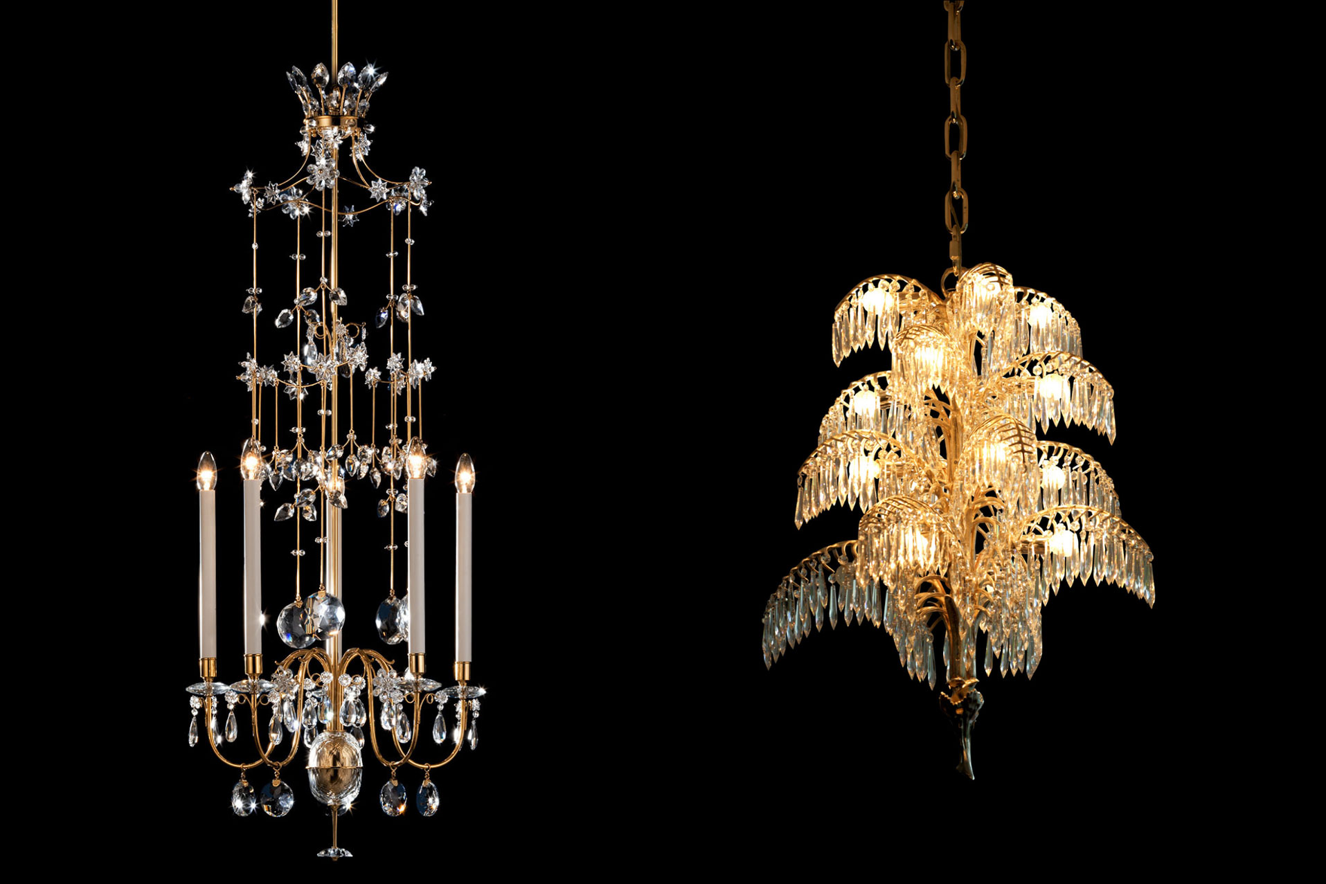 Two Chandeliers