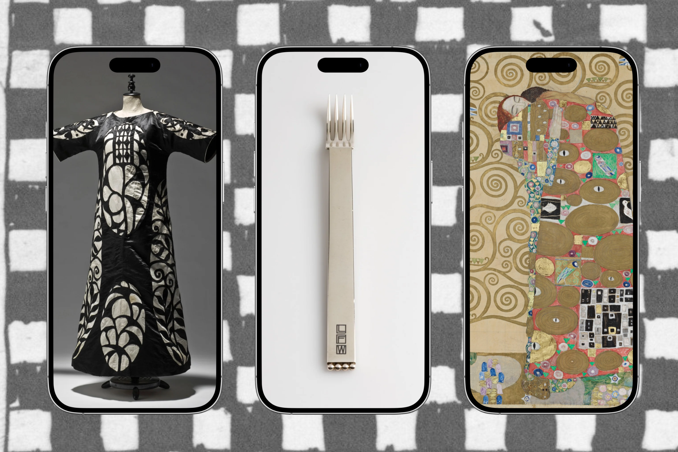 Smartphones, die Wien 1900 Objekte anzeigen