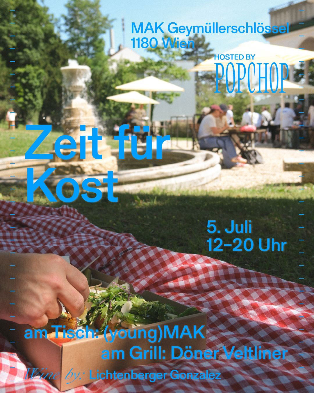 Picnic scene in front of Geymüllerschlössel